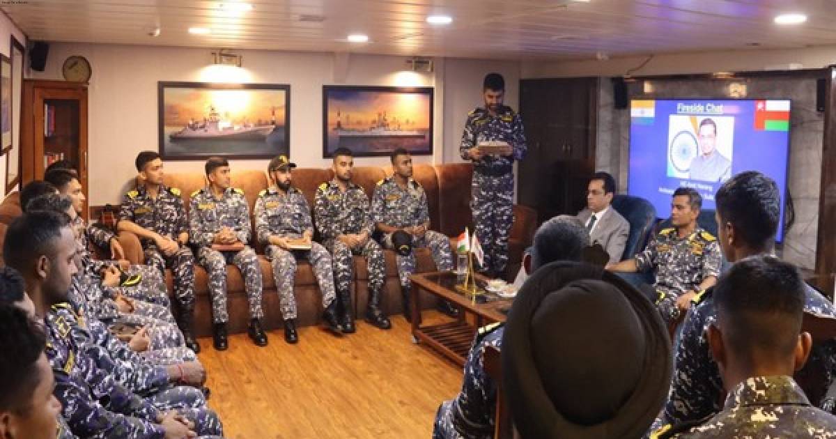 Indian Ambassador to Oman Amit Narang visits INS Talwar on port call at Muscat